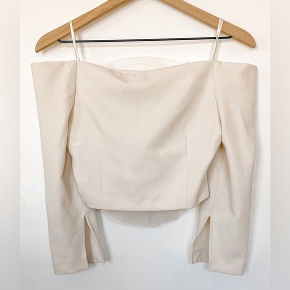 ZARA CROPPED FLORAL TULLE TOP 1971/194/224/012 - Picture 3 of 8